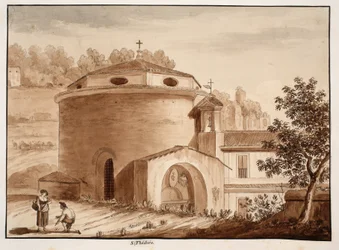 San Teodoro, 1833 (ætsning med brun vask)
